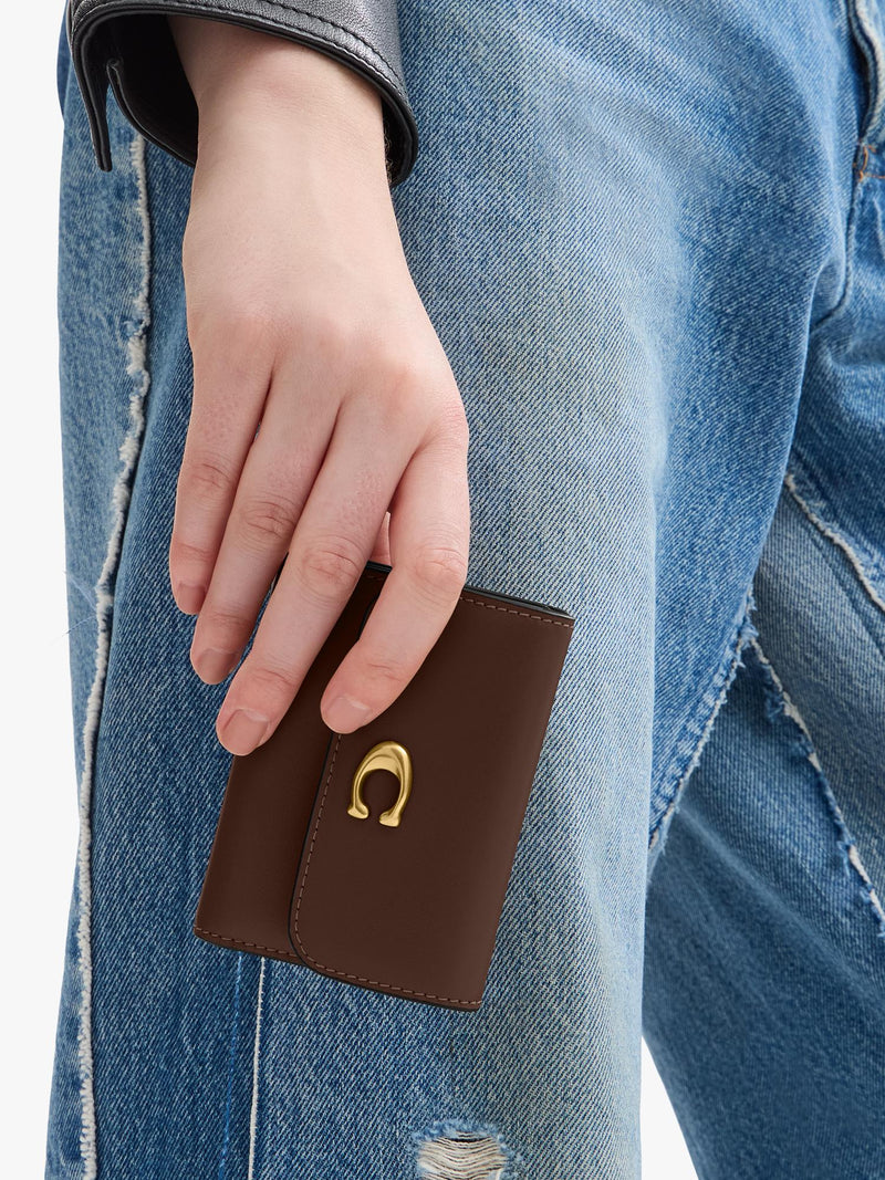 Coach leather card holder wallet Maple, imported from the UK