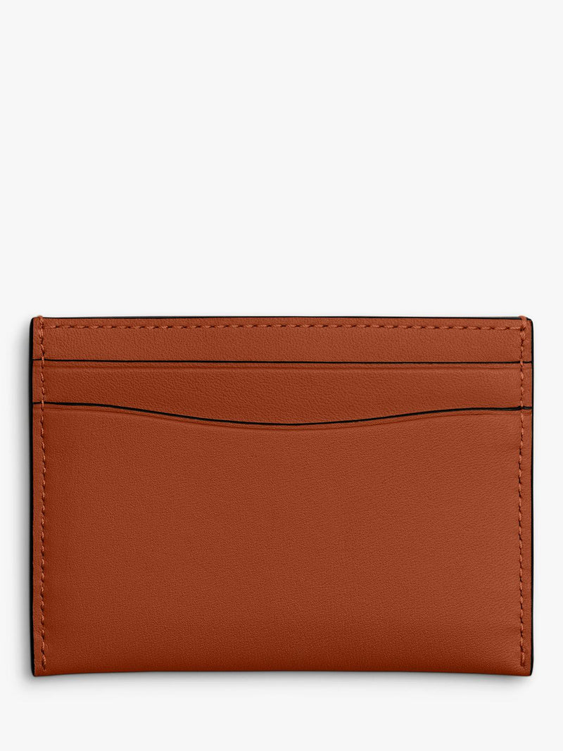 Coach leather card case Amber Brown, UK version