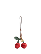 John Lewis Coach Woven Cherry Bag Charm, Multi- Buy online at McGrocer
