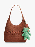Coach woven frog bag charm multi - British product