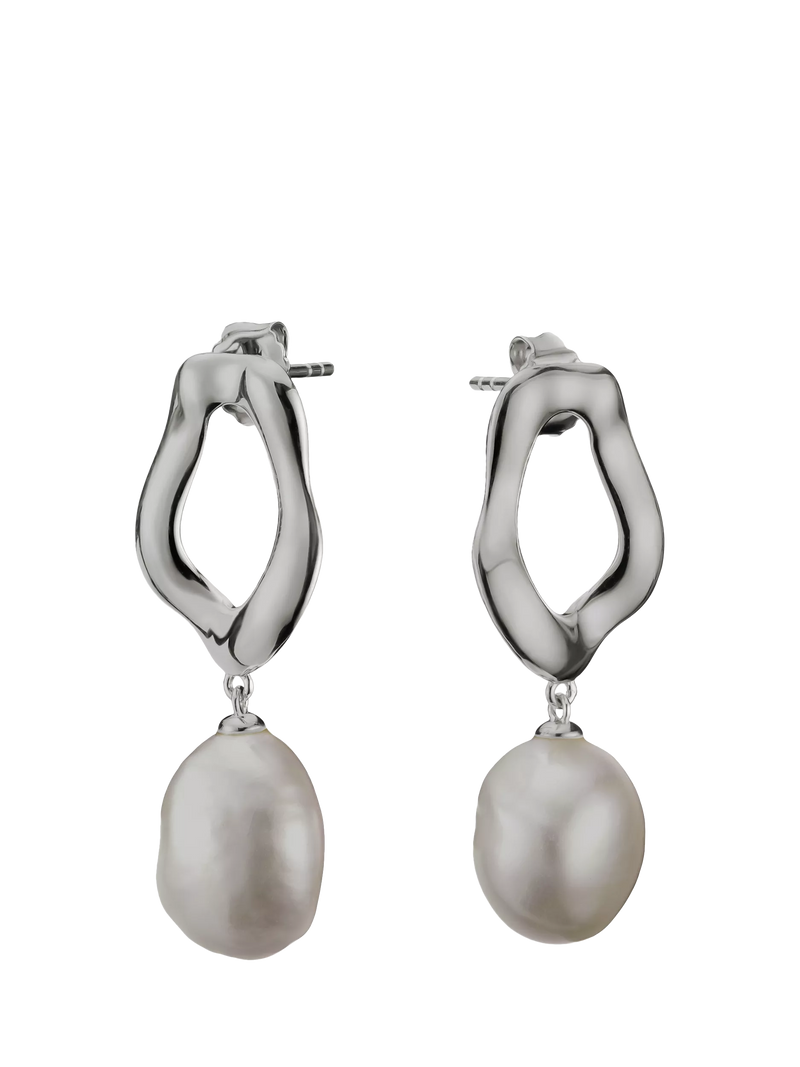 Thomas Sabo freshwater pearl drop earrings 14x35mm - British product