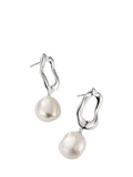 Thomas Sabo freshwater pearl drop earrings 14x35mm - British product