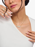Thomas Sabo crystal flower beaded chain necklace 40-45cm, imported from the UK