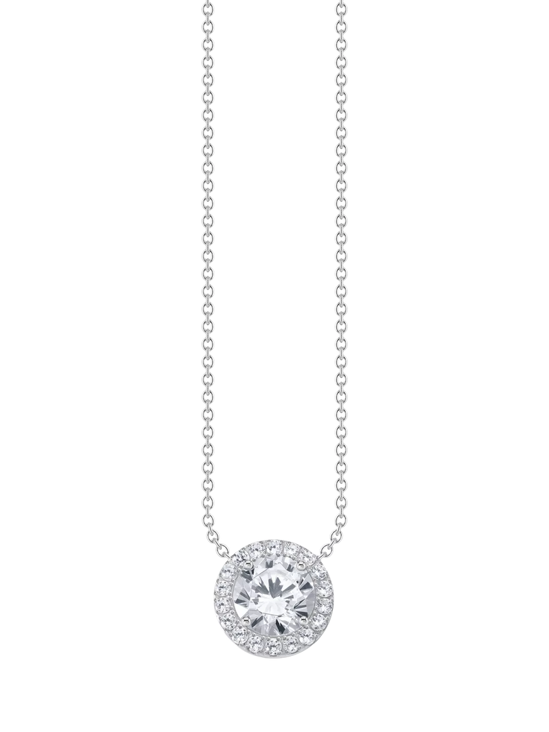 Thomas Sabo cubic zirconia pendant necklace silver, imported from the UK