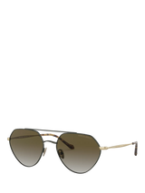 John Lewis Giorgio Armani AR6111 Women's Irregular Sunglasses, Matte Dark Green/Khaki Gradient- Buy online at McGrocer