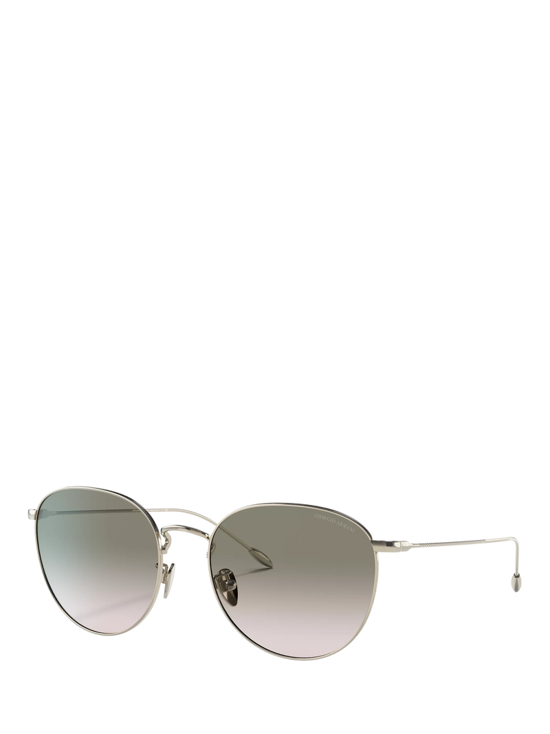 Giorgio Armani women's oval gradient sunglasses pale gold green, imported from the UK