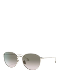 Giorgio Armani women's oval gradient sunglasses pale gold green, imported from the UK