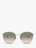 Giorgio Armani women's oval gradient sunglasses pale gold green, imported from the UK