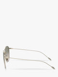 Giorgio Armani women's oval gradient sunglasses pale gold green, imported from the UK