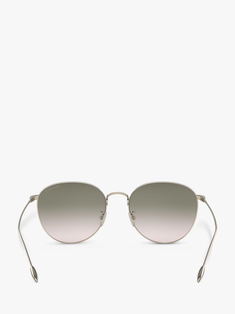 Giorgio Armani women's oval gradient sunglasses pale gold green, imported from the UK