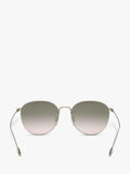 Giorgio Armani women's oval gradient sunglasses pale gold green, imported from the UK