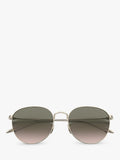 Giorgio Armani women's oval gradient sunglasses pale gold green, imported from the UK