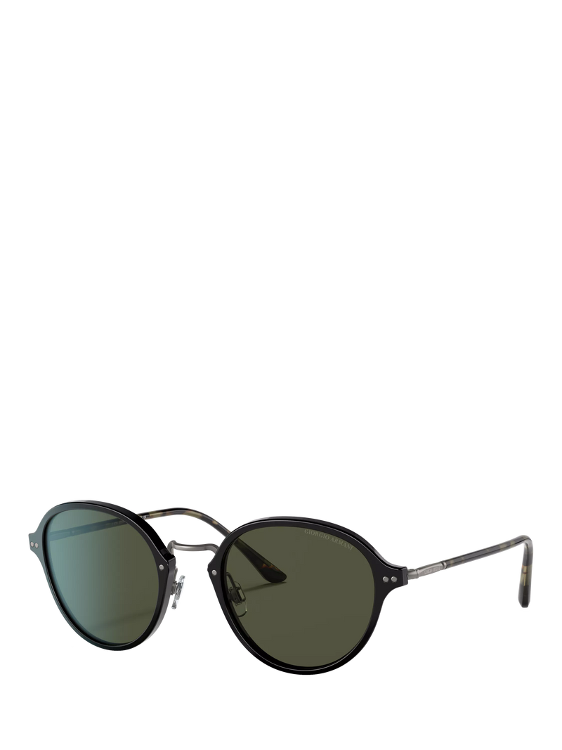 Giorgio Armani oval sunglasses black green British brand
