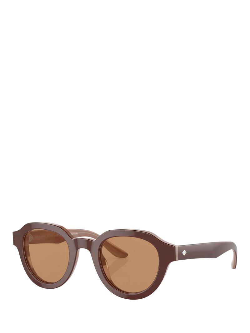 Giorgio Armani oval sunglasses marble brown 46mm - British product