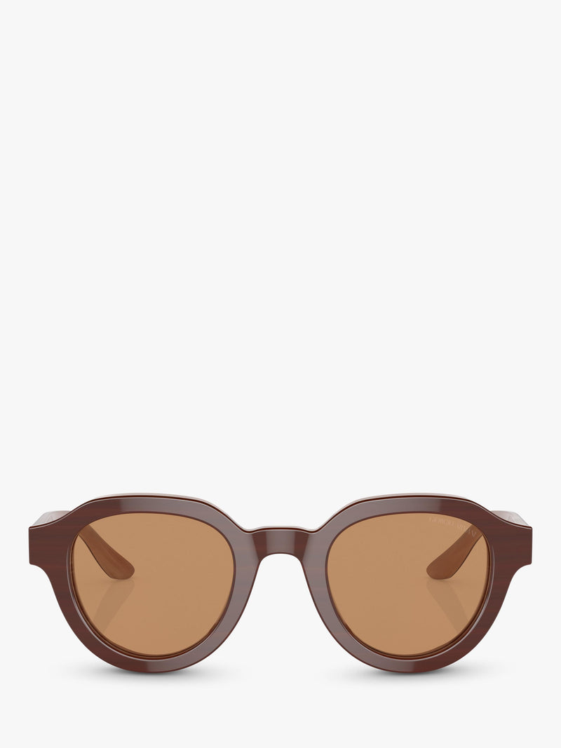 Giorgio Armani oval sunglasses marble brown 46mm - British product