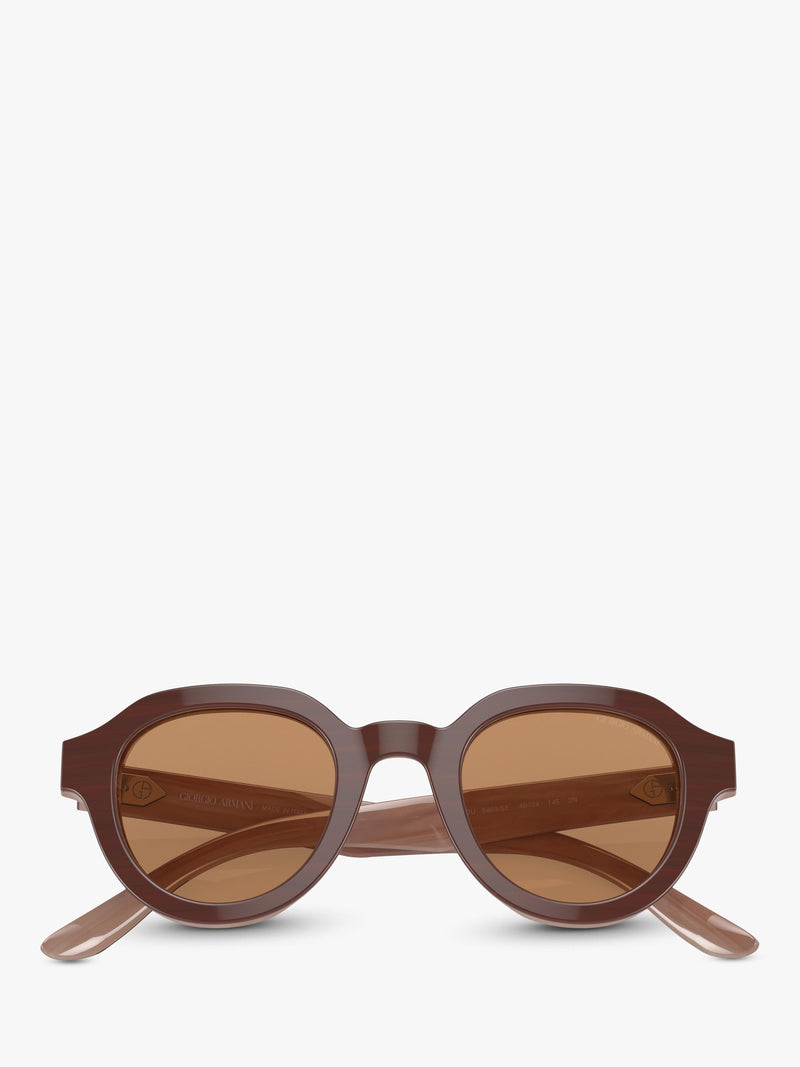 Giorgio Armani oval sunglasses marble brown 46mm - British product