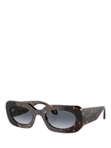 John Lewis Giorgio Armani AR8182 Women's Rectangular Sunglasses Havana Blue- Buy online at McGrocer