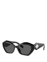 John Lewis Giorgio Armani AR8187U Women's Butterfly Sunglasses Black/Grey- Buy online at McGrocer