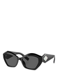 Giorgio Armani butterfly sunglasses black acetate 54mm, imported from the UK