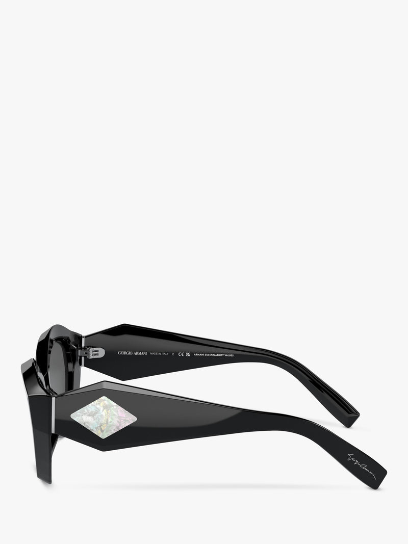 Giorgio Armani butterfly sunglasses black acetate 54mm, imported from the UK