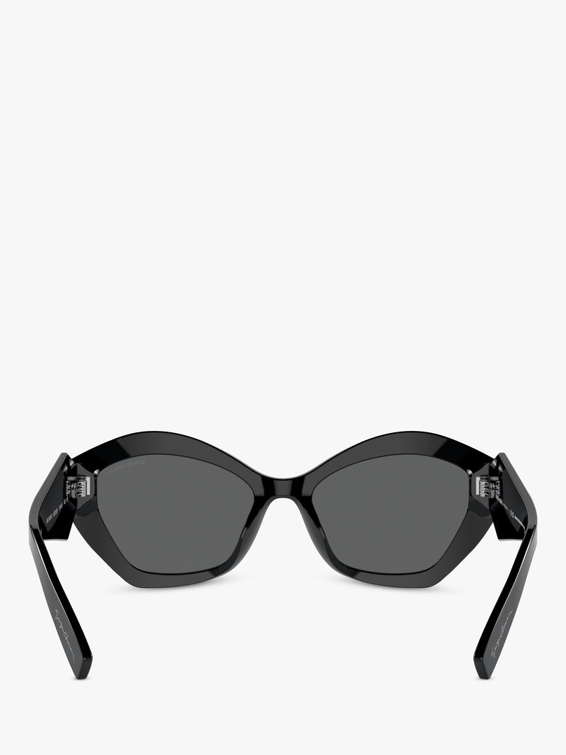 Giorgio Armani butterfly sunglasses black acetate 54mm, imported from the UK