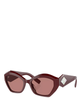 John Lewis Giorgio Armani AR8187U Women's Butterfly Sunglasses Bordeaux/Red- Buy online at McGrocer