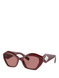 Giorgio Armani butterfly sunglasses red acetate 54mm, UK version