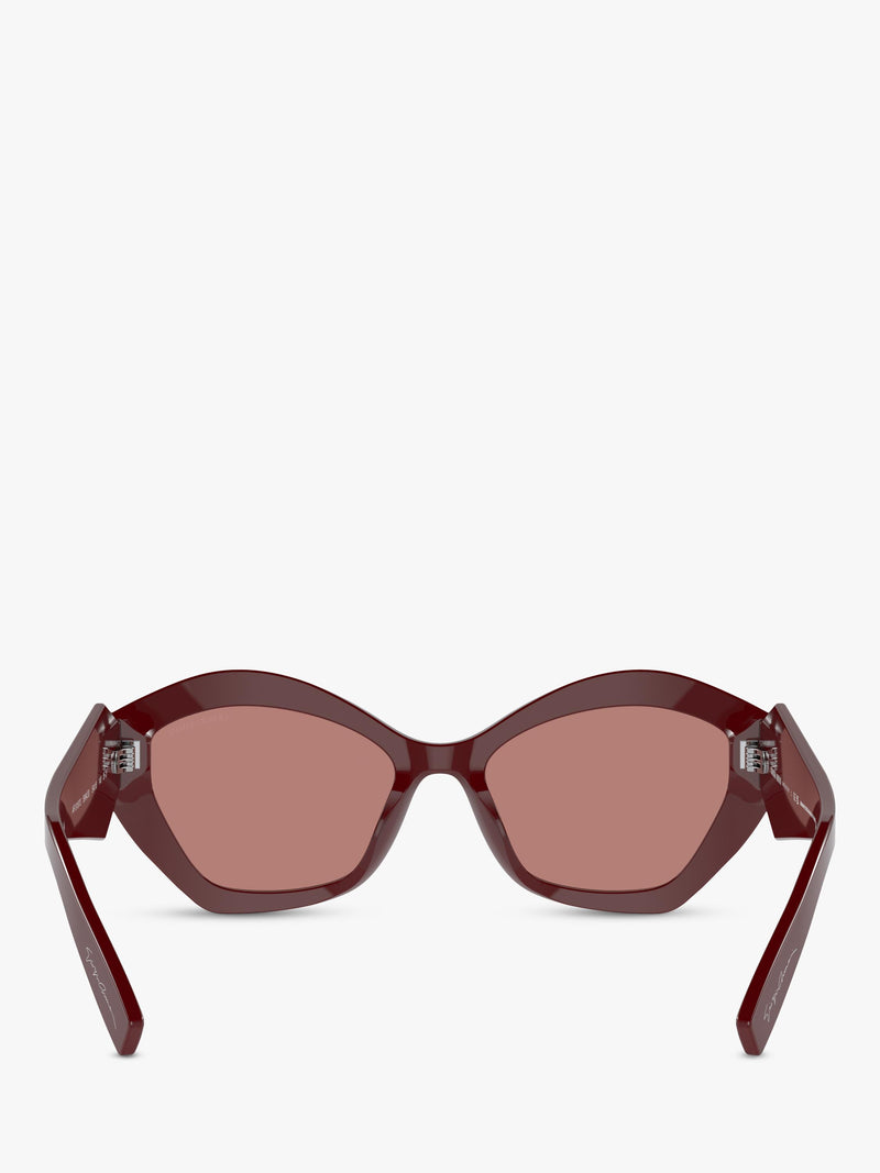 Giorgio Armani butterfly sunglasses red acetate 54mm, UK version