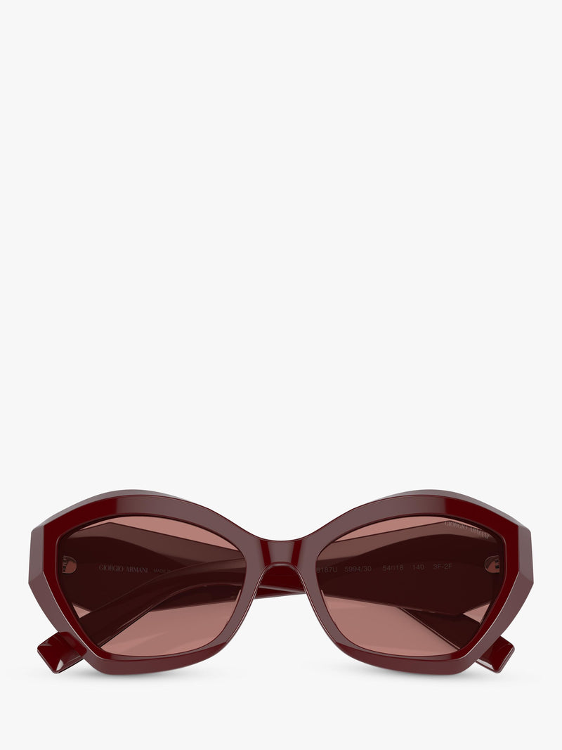 Giorgio Armani butterfly sunglasses red acetate 54mm, UK version
