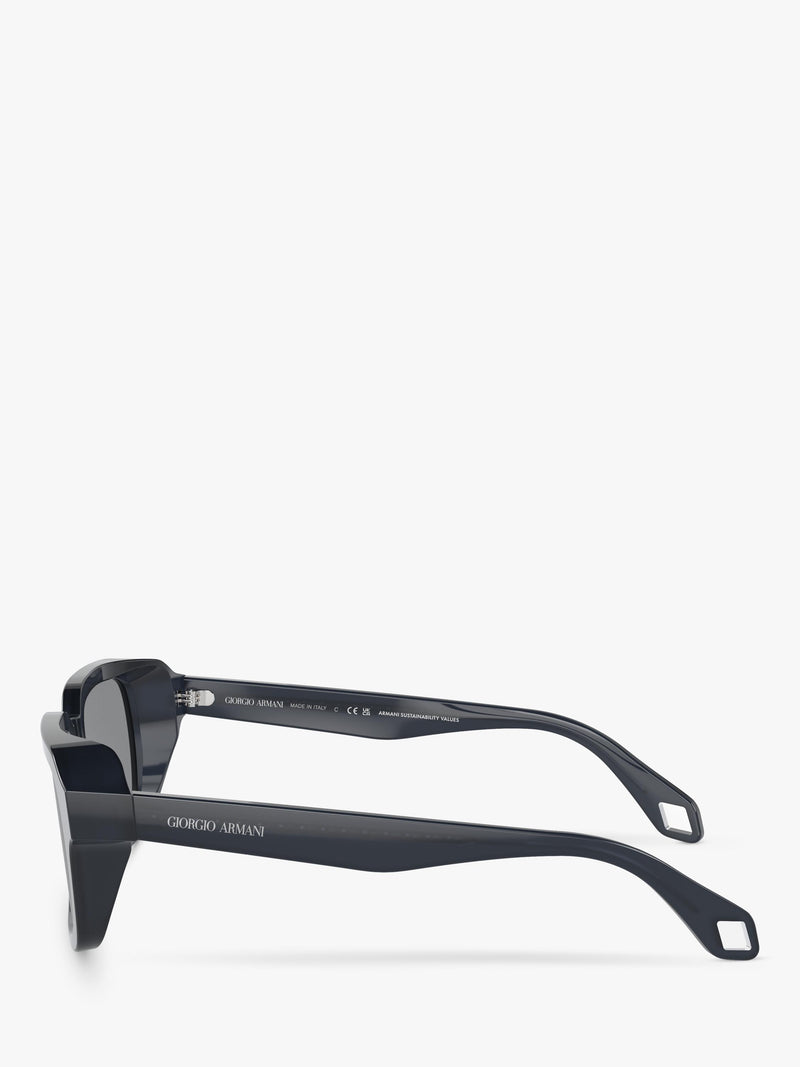 Giorgio Armani square blue acetate sunglasses, UK version