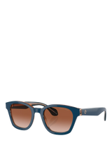 John Lewis Giorgio Armani Men's Phantos Gradient Sunglasses, Blue/Transparent Brown- Buy online at McGrocer