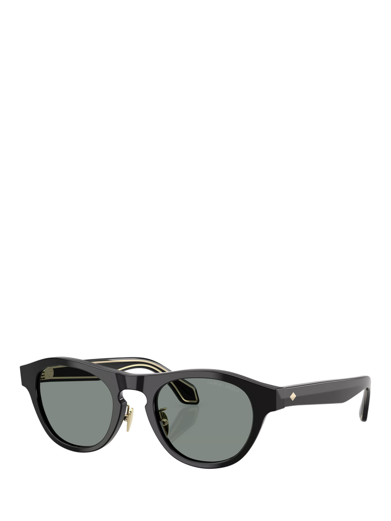 Giorgio Armani oval sunglasses black grey, UK version