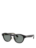 Giorgio Armani oval sunglasses black grey, UK version