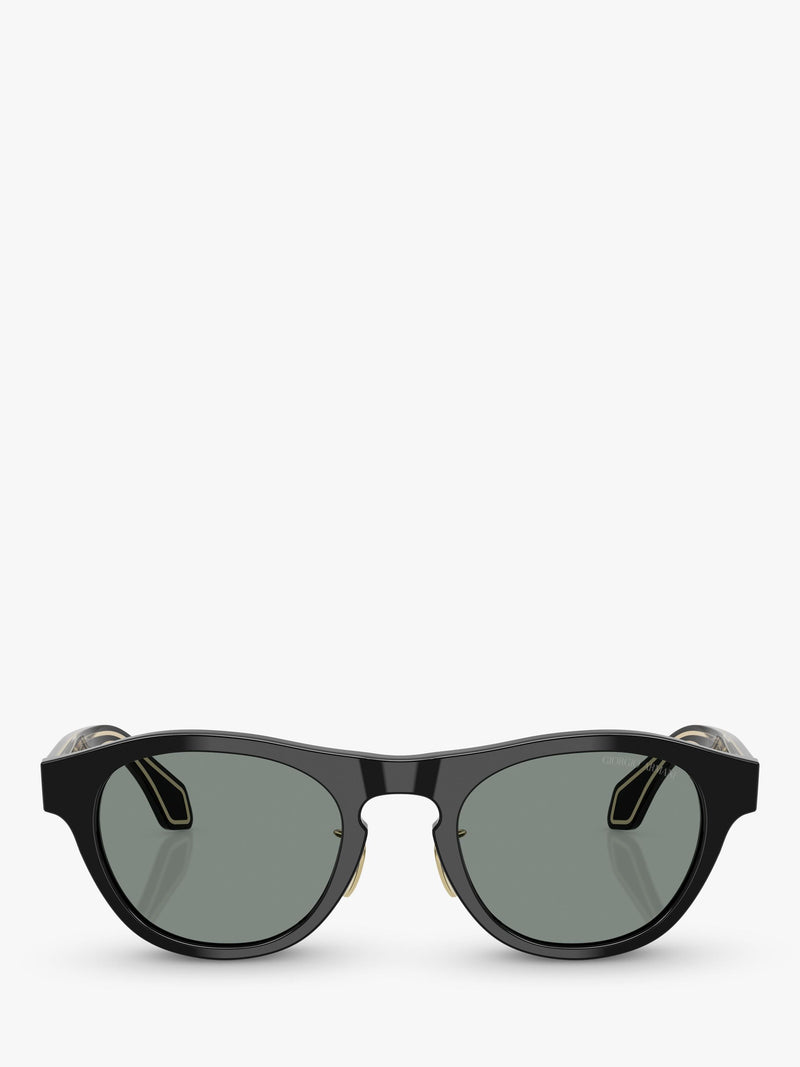 Giorgio Armani oval sunglasses black grey, UK version