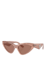 John Lewis Dolce & Gabbana DG4439 Women's Cat Eye Sunglasses Fleur Caramel/Brown- Buy online at McGrocer