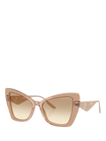 Dolce & Gabbana cat eye gradient sunglasses, imported from the UK