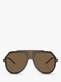 Dolce & Gabbana aviator sunglasses brown frame 45mm, imported from the UK