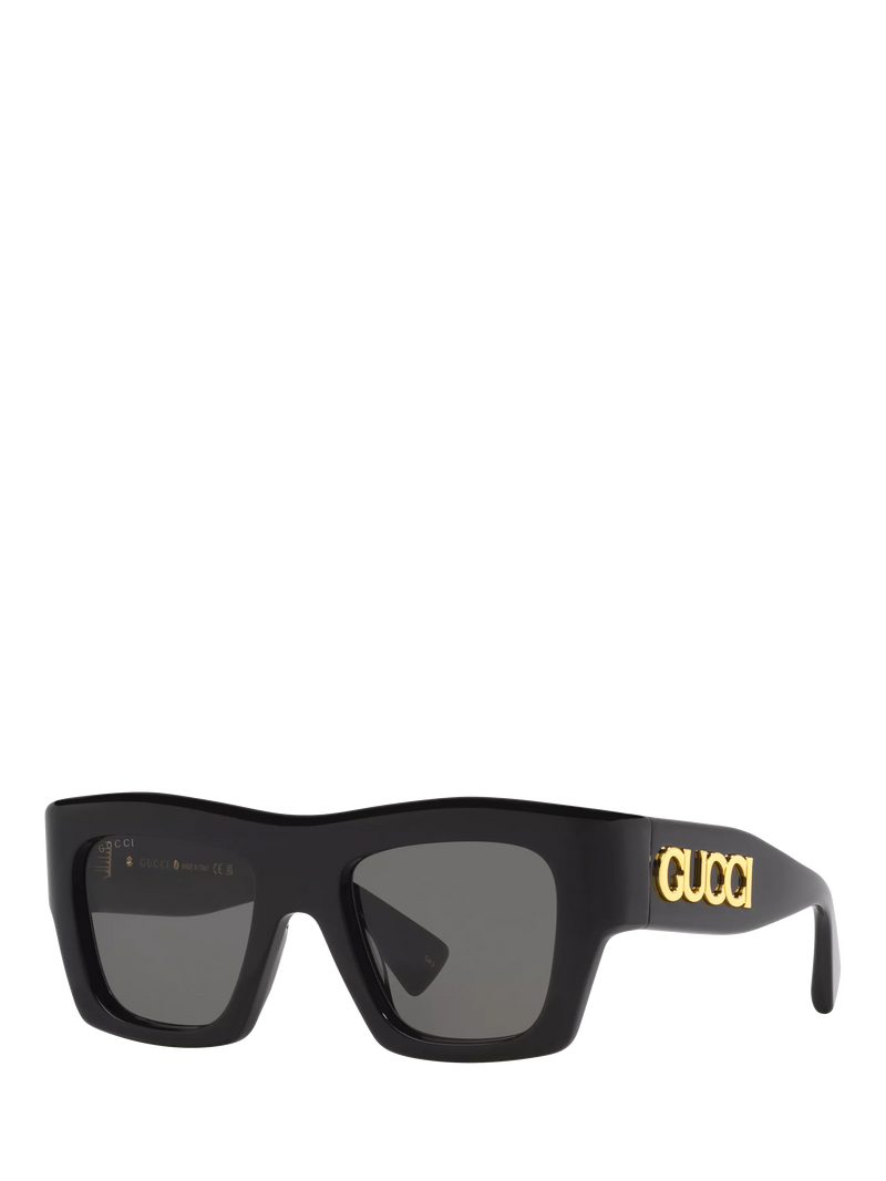 Gucci 0GC002187 Square Sunglasses, Black