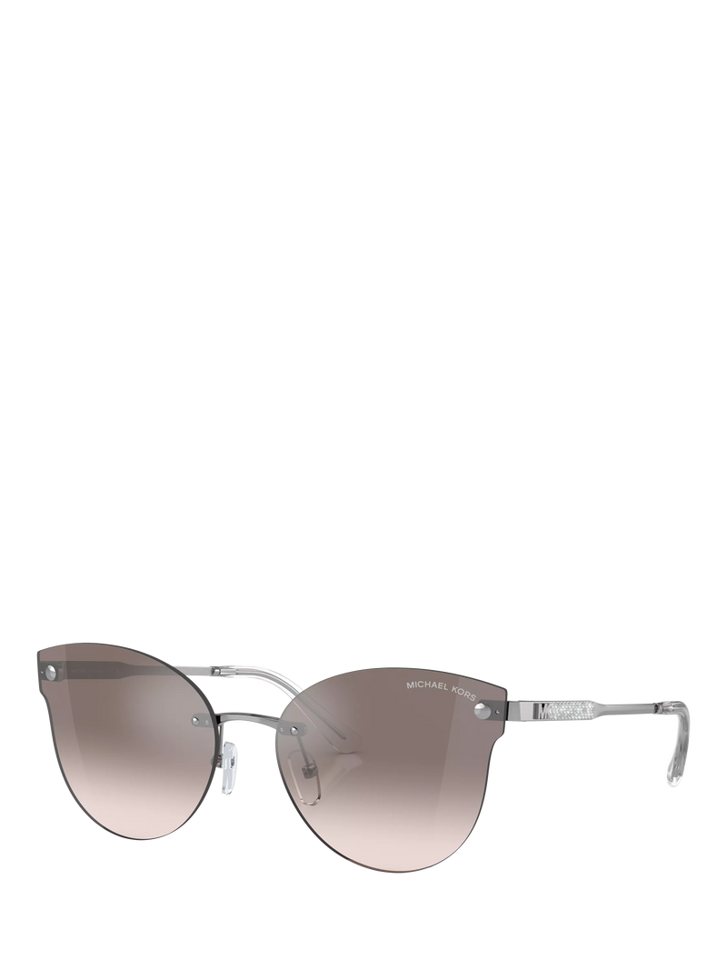 Michael Kors MK1130B Women's Butterfly Sunglasses, Silver