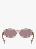 Miu Miu irregular sunglasses transparent mauve mauve - British product