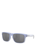 Oakley OO9102 rectangular sunglasses in blue, imported from the UK