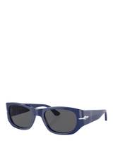 John Lewis Persol PO3307S Blue/Grey Pillow Sunglasses- Buy online at McGrocer