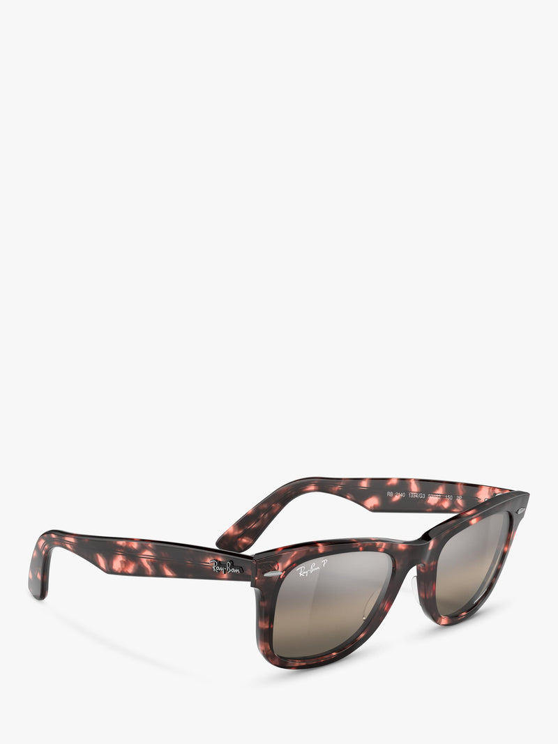Ray-Ban RB2140 D-Frame sunglasses transparent pink, UK version