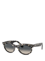 John Lewis Ray-Ban RB2242 Women's Oval Sunglasses, Grey Havana- Buy online at McGrocer