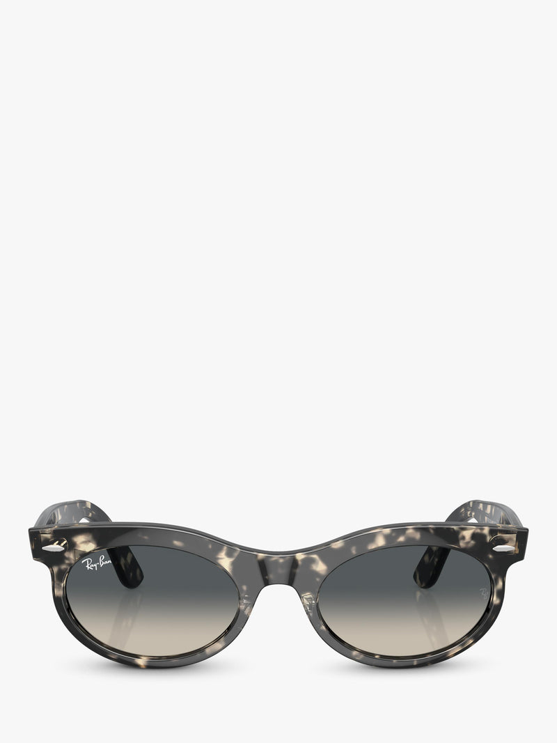 Ray-Ban oval sunglasses RB2242 Grey Havana (British brand)