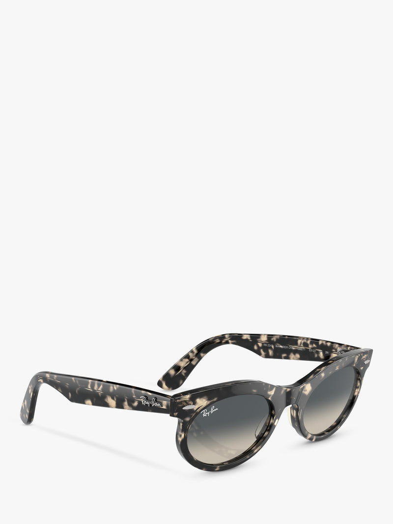 Ray-Ban oval sunglasses RB2242 Grey Havana (British brand)