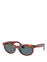 John Lewis Ray-Ban RB2242 Women's Oval Sunglasses Striped Havana- Buy online at McGrocer