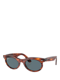 Ray-Ban oval sunglasses striped havana 50mm, UK version