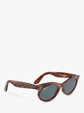 Ray-Ban oval sunglasses striped havana 50mm, UK version