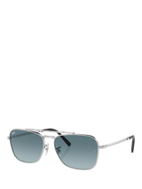 John Lewis Ray-Ban RB3636 Unisex Round Sunglasses, Silver- Buy online at McGrocer